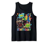 4° Compleanno Ragazzo Ninja Blocks Master Builder Kids Canotta