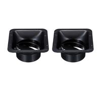 4" Condotto Connettore Flangia,2pz ABS Quadrato con Condotto Backdraft Valvola