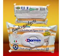 4 Conf. (288 Salviettine Umidificate) Derma Care Baby Detergenti con Calendula