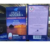 12 Conf. Felce Azzurra Diffusore Elettrico + Ricarica Profumo Notte D'estate