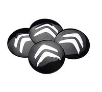 4 Confezione da Adesivi per Copricerchi per Citroen C5 X C4 C3 C2 C1,adesivi per Ruote, Coprimozzo Ruota, Adesivo Copricerchione,accessori Adesivi Badge,White