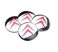 4 Confezione da Adesivi per Copricerchi per Citroen C5 X C4 C3 C2 C1,adesivi per Ruote, Coprimozzo Ruota, Adesivo Copricerchione,accessori Adesivi Badge
