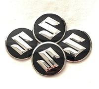 4 Confezione da Adesivi per Copricerchi per Suzuki 56mm,adesivi per Ruote, Coprimozzo Ruota, Adesivo Copricerchione,accessori Adesivi Badge