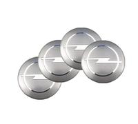 4 Confezione da Adesivi per Coprimozzo per Opel 60MM,Adesivo Distintivo Coprimozzo,Adesivo Coprimozzo Ruota per Auto,Adesivo Logo Auto