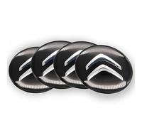 4 Confezione da Adesivi per Copriruota per Citroen 65mm, Coprimozzo, Adesivo per Badge, Accessori per Auto, Accessori Decorativi