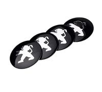 4 Confezione da Adesivi per Copriruota per Peugeot 308 2008 107 5008 206 3008 56mm, Coprimozzo, Adesivo per Badge, Accessori per Auto, Accessori Decorativi