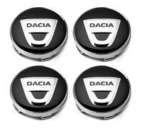 4 Confezione da Coprimozzi per Dacia Duster 2018-2023, Accessori per Pneumatici e Cerchioni, Accessori per Stemmi Decorativi per Auto,Black