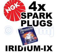 4 Confezione Originale NGK Iridium Ix Candele BKR6EIX-11 Azione N° 3764 Trade