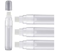 4 Confezione Pittura Penne 15 MM Vuoto Acrilico Permanente Marcatore Trasparente