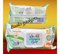 4 Confezioni (288 Salviette) Idrofil Salviettine Baby Detergenti Estr. Camomilla