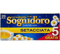 4 confezioni Camomilla Sogni d’Oro Setacciata 20 Filtri Relax e Sonni Tranquilli