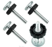 4 Confezioni Cancelli per Bambini Montati a Pressione Aste Filettate con Mandrino, Accessorio per Cancelli Kit di Bulloni a Vite per Cancelli per Bambini Cancelli