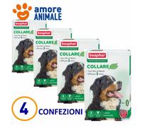 4 CONFEZIONI Collare Beaphar 80 cm Protezione Naturale - Per Cane Taglia Grande