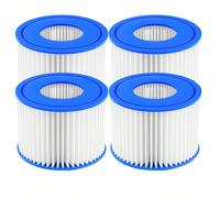 4 confezioni di cartucce filtranti di ricambio di tipo VI per spa e vasca idromassaggio - per pompe filtro per piscine Coleman SaluSpa 90352E, 58323E, 58323, filtri Bestway, Lay-Z Spa, Intex, dimensio
