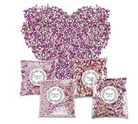 4 Confezioni di Coriandoli Nuziali, Petali Secchi Matrimonio, Oriandoli Petali di Rosa Confetti, Coriandoli di Petali di Rosa Biodegradabili, Coriandoli per Matrimonio con Fiori Secchi