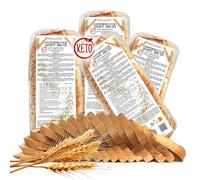 4 confezioni di pane bauletto BIANCO KETO PROTEICO Line@diet | 30% di PROTEINE, low carb, low sugar, ipocalorico, ricco di FIBRE (4 confezioni pane bianco)