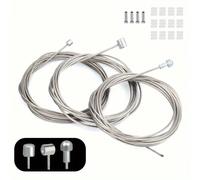 4 confezioni di set di cavi del cambio per bici premium - universale 2m/78,7in in filo d'acciaio inossidabile con guaina e prestazioni di cambio fluide - compatibile con i sistemi Shimano SRAM per mou