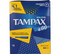 4 confezioni di tampax & go regular pz.18