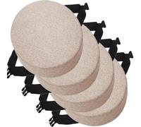 4 Confezioni Diametro 30cm/33cm/35cm/40cm/45cm Cuscini Rotondi per Sedia Cucina, Cuscino per Sedia da Pranzo Rotondo, Cuscini per Sedie Ufficio Antiscivolo con Ganci Elastici(Color 2,35x35x8cm)