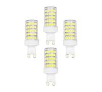 4 Confezioni Lampadina LED G9,10W(Sostituzione della Lampada alogena G9 100W)Base in Ceramica Non Dimmerabile 6500K Bianco Freddo 1000LM Illuminazione Domestica con Angolo del Fascio di 360°