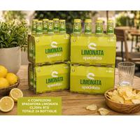 4 Confezioni Spadafora Limonata 20cl x6 Bottiglie Totale 24 Bibita Gassata