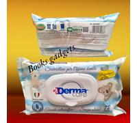 4 Confezioni (Tot. 288 Salviettine) Derma Care Salviette Bimbi Profumo di Aloe