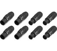 4 connettori NEUTRIK NAC3M-TRUE1-S e NAC3F-TRUE1-S 20 A per cavo di alimentazione