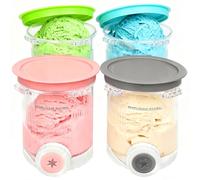 4 contenitori per Ninja CREAMi Swirl da 480 ml, per NC701EU