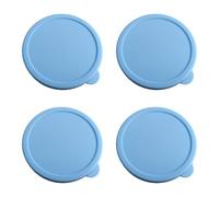 4 Coperchi per barattoli in silicone Design a prova perdite Coperchio ricambio per crema pasticcera in vetro per preservare la freschezza Conservazione degli alimenti Coperchio per tazza