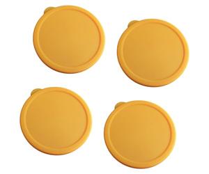4 Coperchi per barattoli in silicone Design a prova perdite Coperchio ricambio per crema pasticcera in vetro per preservare la freschezza Conservazione degli alimenti Coperchio per tazza