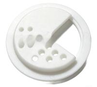 4 coperchi per spargere in plastica bianca, a prova di perdite, 4 pezzi | Design 2 in 1, interruttore tra spargere e versare, ideale per sale, pepe, erbe essiccate