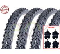 4 COPERTONI + 4 CAMERE D'ARIA PER MTB BICI BICICLETTA NERO 26 X 1.90 (47-559)