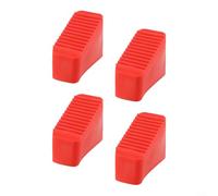 4 coperture di ricambio per piedino in gomma con scanalature antiscivolo per un uso più sicuro della scala e protezione del pavimento su piastrelle, legno, moquette