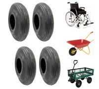 4 Coperture Gomme Copertoni 3,00 - 4 ideale per carretti, carriole, carri ecc