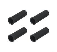 4 coperture in gomma per maniglie per carriola, diametro interno 30 mm, antiscivolo, assorbimento degli urti, nere, impugnature di ricambio per giardinaggio, edilizia paesaggistica (122 x 30 mm)