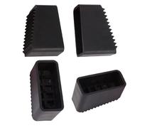 4 coperture per gambe della scala, protezione in gomma, colore nero | Copertura isolante per piedi, protezione antiscivolo di ricambio, accessori di sicurezza