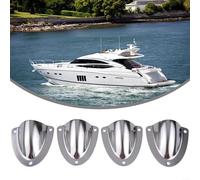 4 coperture per prese d'aria in acciaio inox per imbarcazioni marine per ventilazione e aperture a prova di spruzzi su armadietti e aree di filo