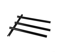 4 coperture per tubi del radiatore progettate per l'occultamento dei tubi di riscaldamento, materiale plastico con opzioni di lunghezza, 200 mm, 300 mm, 500 mm, diametro 15 mm (nero, 300 mm)