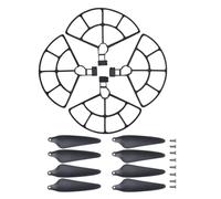 4 coperture protettive e 8 eliche con viti for pezzi di ricambio for eliche for drone RC Quadcopter F5S Pro HS360S