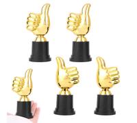 4 coppe per bambini, trofeo di pollice d'oro, medaglie per trofeo per bambini, regali personalizzati, coppe di compleanno per bambini, trofeo, miglior riconoscimento, mini coppa di calcio, vincitore