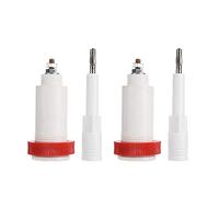 4 Coppie Connettori Ad Alta Tensione Spine Prese Bianco E Rosso Banana Cross Jack 10KV 2 mm