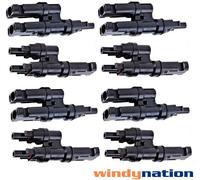 4 Coppie Pannello Solare Cavo Ramo Connettori Splitter Accoppiatore Combinatore