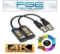 4 coppie video balun bnc amplificatore stabilizzatore videosorveglianza 4K