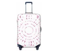 4 copribagagli da viaggio per la sensibilizzazione al cancro al seno, elastici, per valigie, 45,7-81,7 cm, Nero , XL