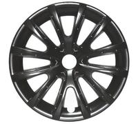 4 COPRICERCHI NERE UNIVERSALI (SENZA INSERTI) A RUOTA LIBERA COPPE BORCHIA 14"