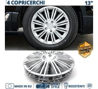 4 Copricerchi per Opel Astra F 13'' Coppette Silver con 12 Razze MADE in EU