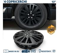 4 Copricerchi per Opel Astra F 13'' Pollici Coppette NERE 15 Razze MADE EU