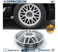 4 Copricerchi per VW Lupo 13'' Coppette Silver 10 Razze a Y MADE in EU