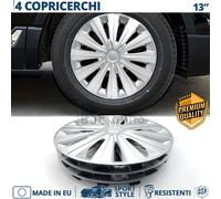 4 Copricerchi per VW Lupo 13'' Pollici Coppette Silver 12 Razze MADE EU