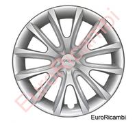 4 COPRICERCHI UNIVERSALI 14" GRIGI + SET INSERTI COLORATI GRIGIO CHIARO FARAD